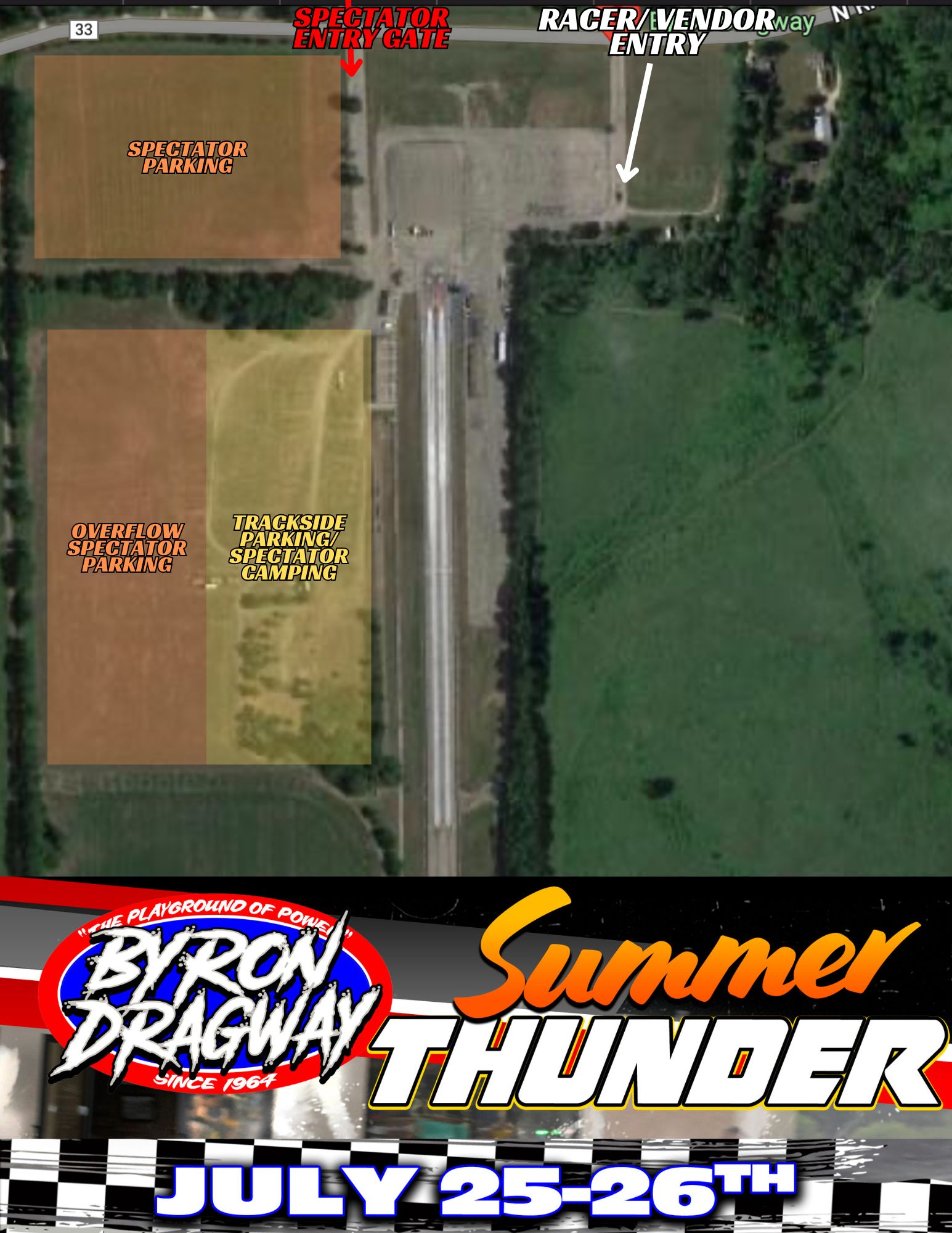 Summer Thunder Parking Map